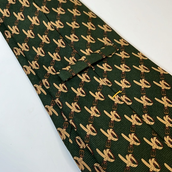 💚Vintage Coach Men’s 100% Silk Dark Green Neck Tie, Made in USA - Picture 5 of 9